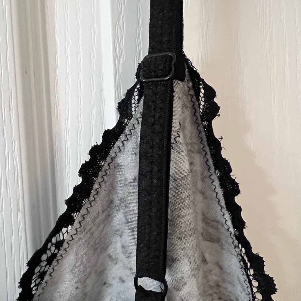 NWT Lane Bryant Black and Gray Lace Camisole with adjustable straps 22/24 - Picture 6 of 8